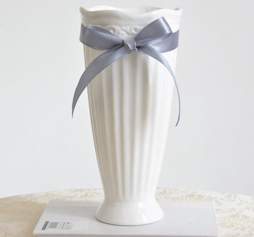 Bình Bông Lọ Hoa Lọ Cắm Hoa Thắt Chân - Bình Gốm Cắm Hoa