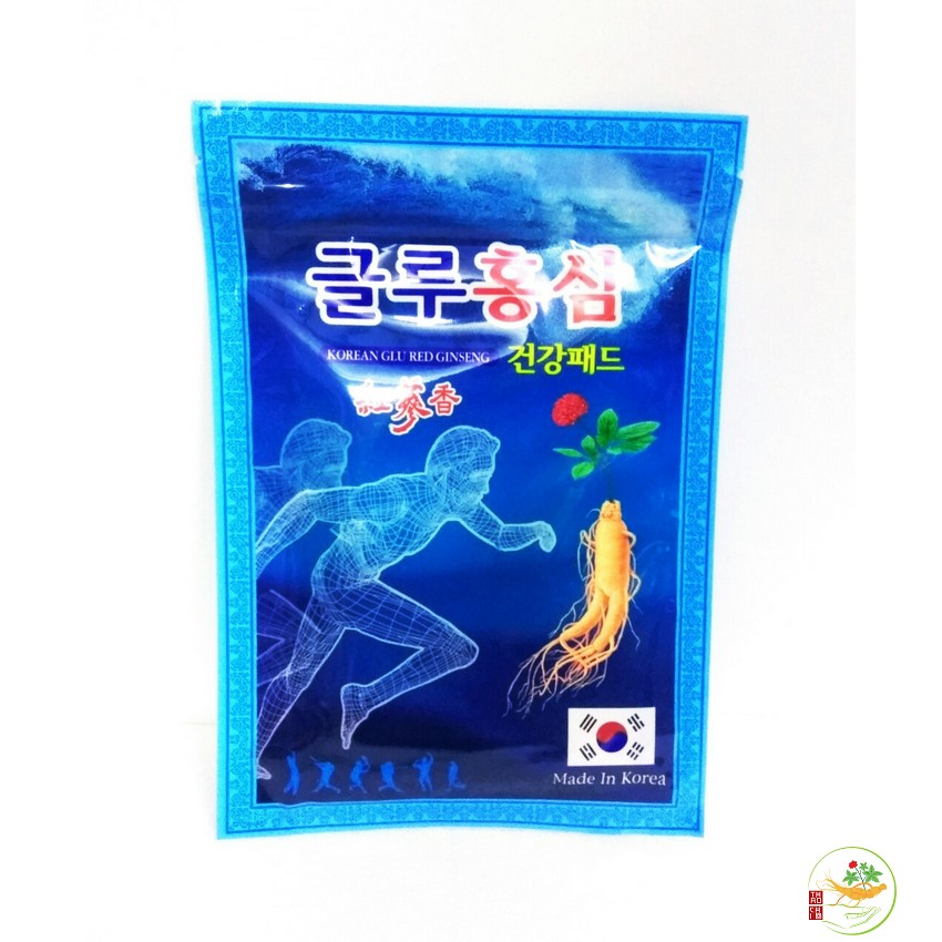 Cao Dán Hồng Sâm Glu Xanh Chính Hãng Hàn Quốc. túi 20 miếng