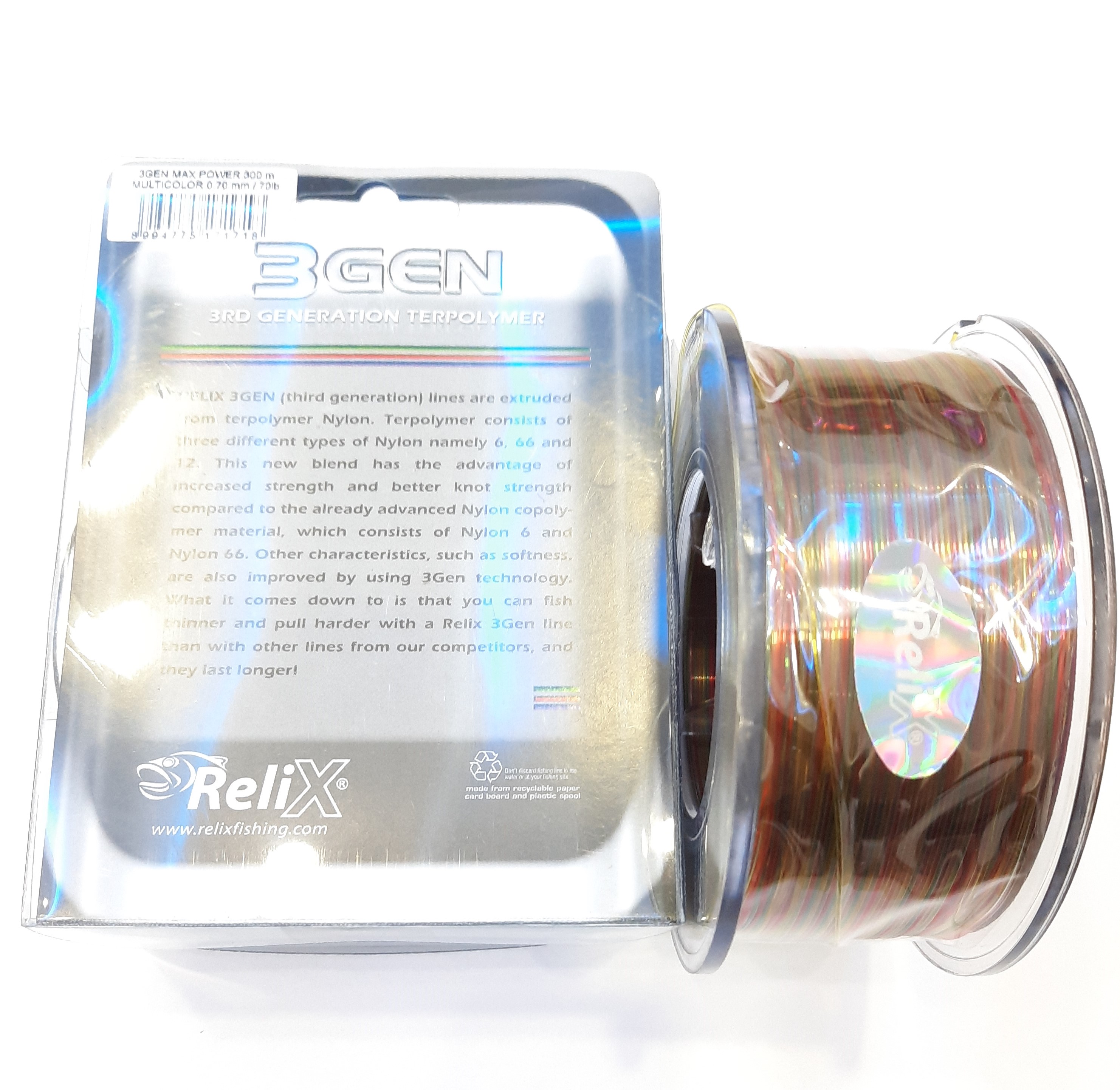 Dây câu cá Relix 7 màu 3 Gen Max Power 300 Mét