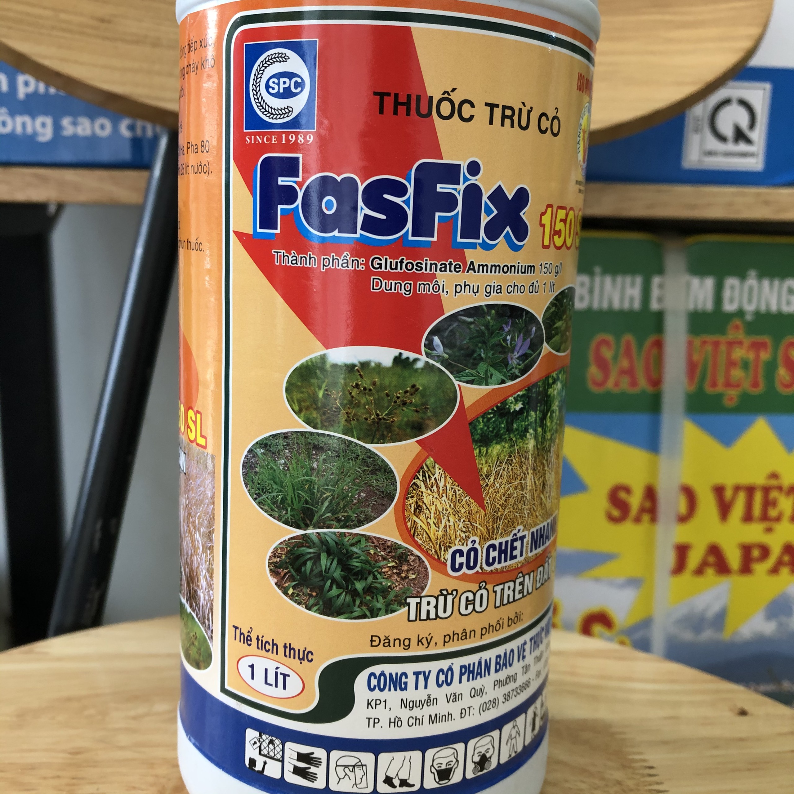 Thuốc trừ cỏ - FASFIX 150SL 1 Lít - Thuốc trừ các loại cỏ trên cạn, trừ cỏ không chọn lọc – Diệt cỏ tận gốc, nhanh chóng