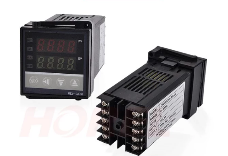 Bộ điều khiển đồng hồ nhiệt độ REX-C100 điện áp 220vac ngõ ra Relay phục vụ ngành chế tạo máy, lò sấy, lò hấp và các ứng dụng điều khiển điện tự động