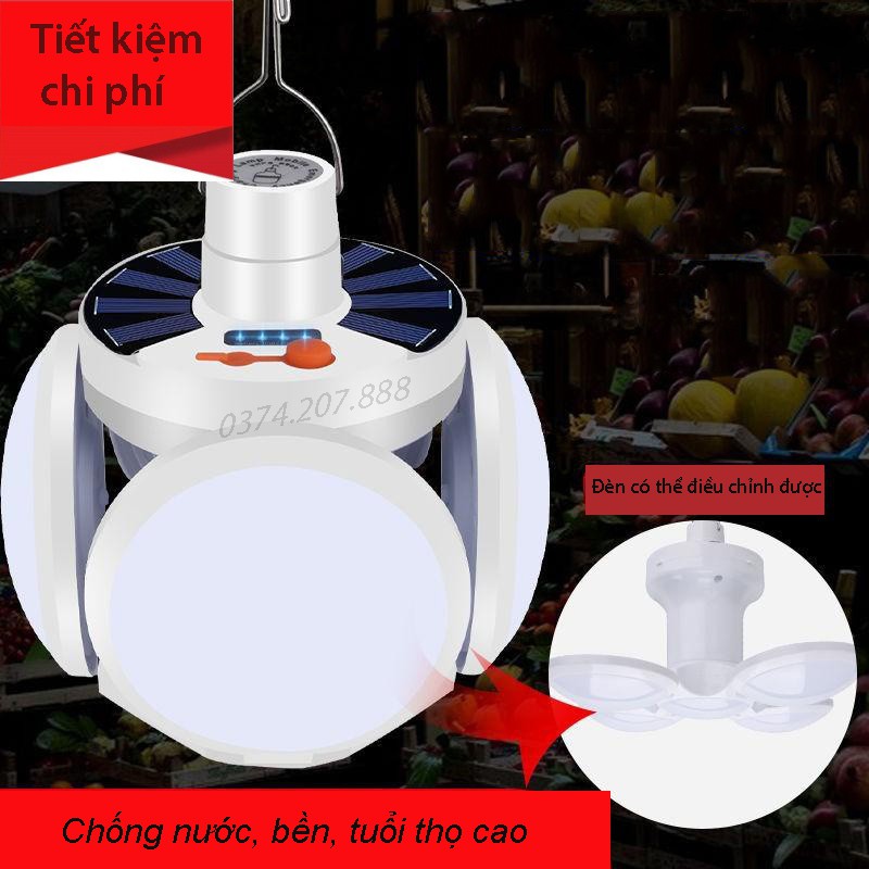 Đèn Led tích điện 4 cánh siêu sáng 40W