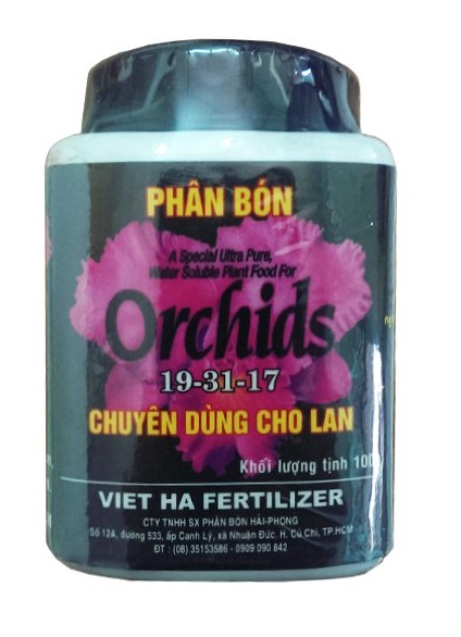 PHÂN BÓN LÁ HOA LAN 19-31-17 hủ 100g