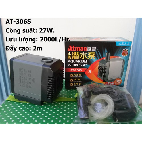Máy bơm nước bể cá cảnh Atman 306S