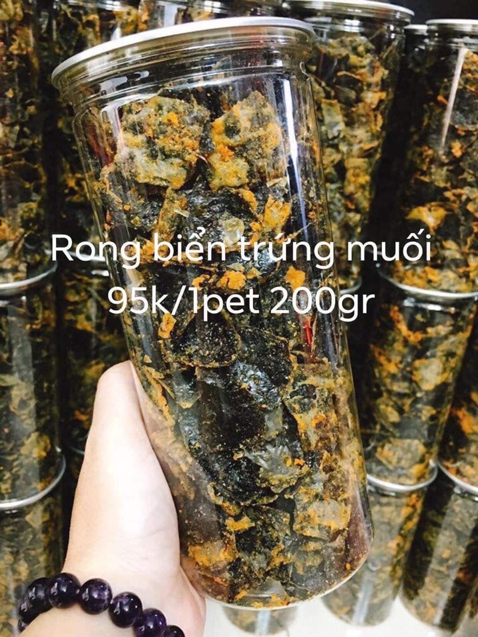 [HCM]SNACK RONG BIỂN TRỨNG MUỐI 200gr