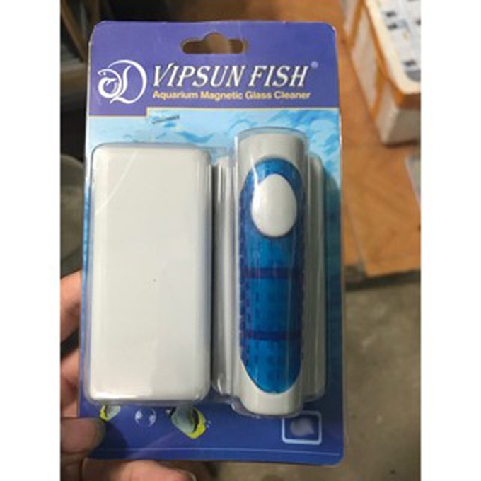 Cọ bể cá nam châm VF01 cho bể cá Kính Dày từ 5mm - 6mm