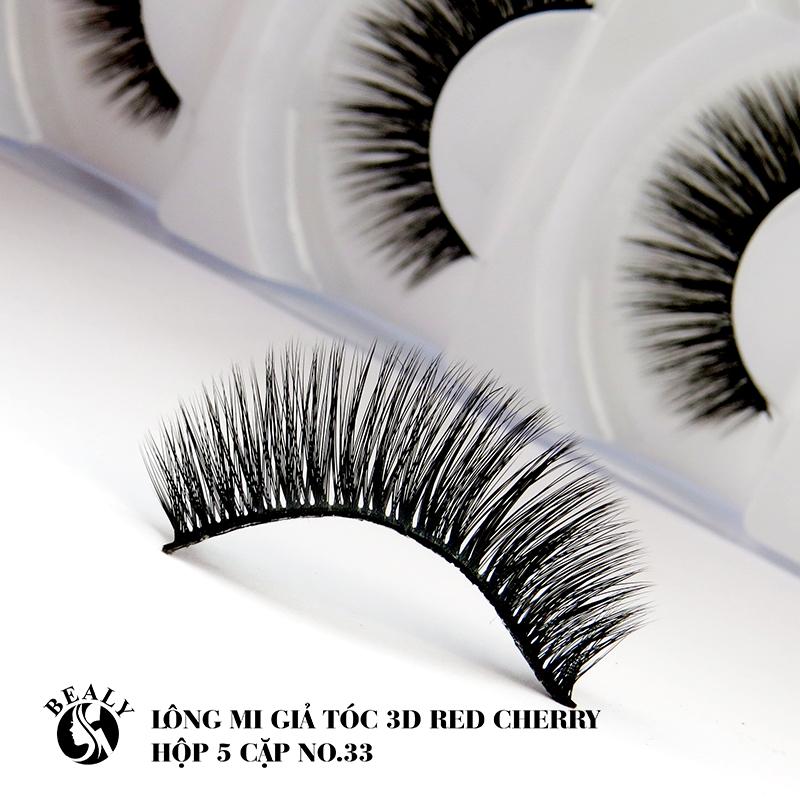 LÔNG MI GIẢ TÓC 3D RED CHERRY HỘP 5 CẶP NO.33