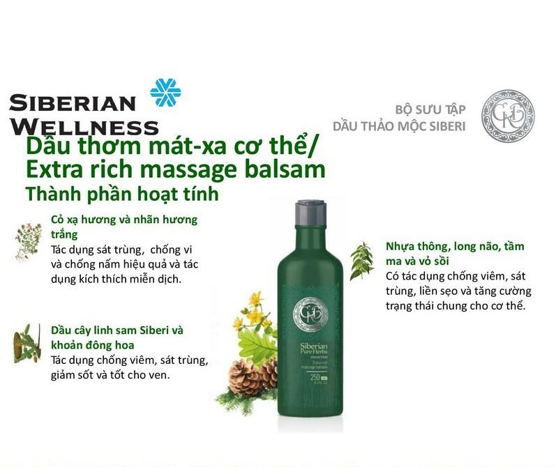 Dầu massage Balsam- Siberia( Liên Bang Nga)