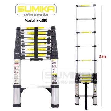 [HCM]Thang nhôm rút đơn Sumika SK380