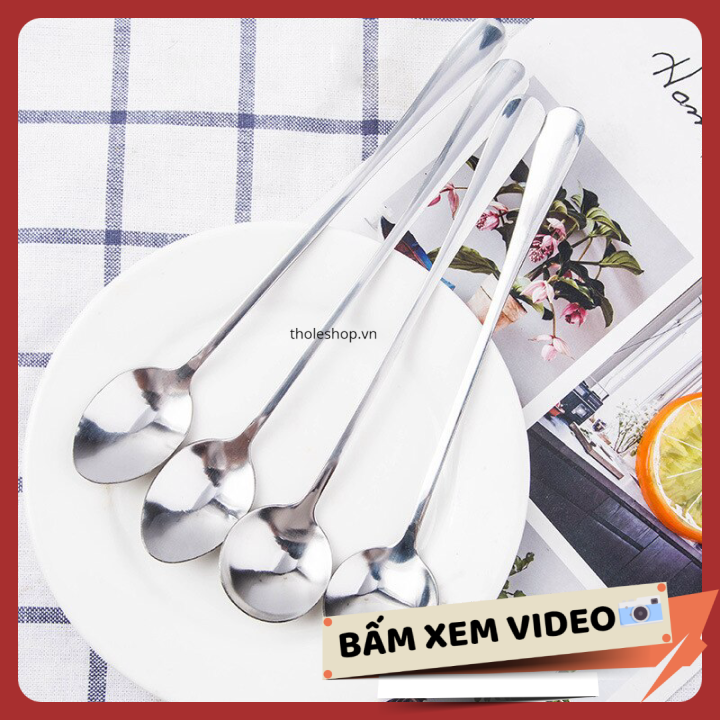 Muỗng cafe được làm từ inox không gỉ - Thìa cà phê inox - Muỗng cà phê giá rẻ - Muỗng mini cafe inox bầu tròn [RẺ VÔ ĐỊCH]