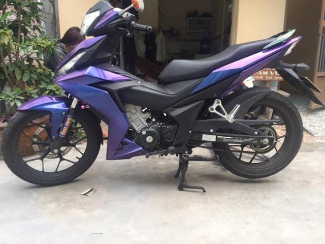 Sơn Samurai 3D màu xanh tím huyền thoại T901****