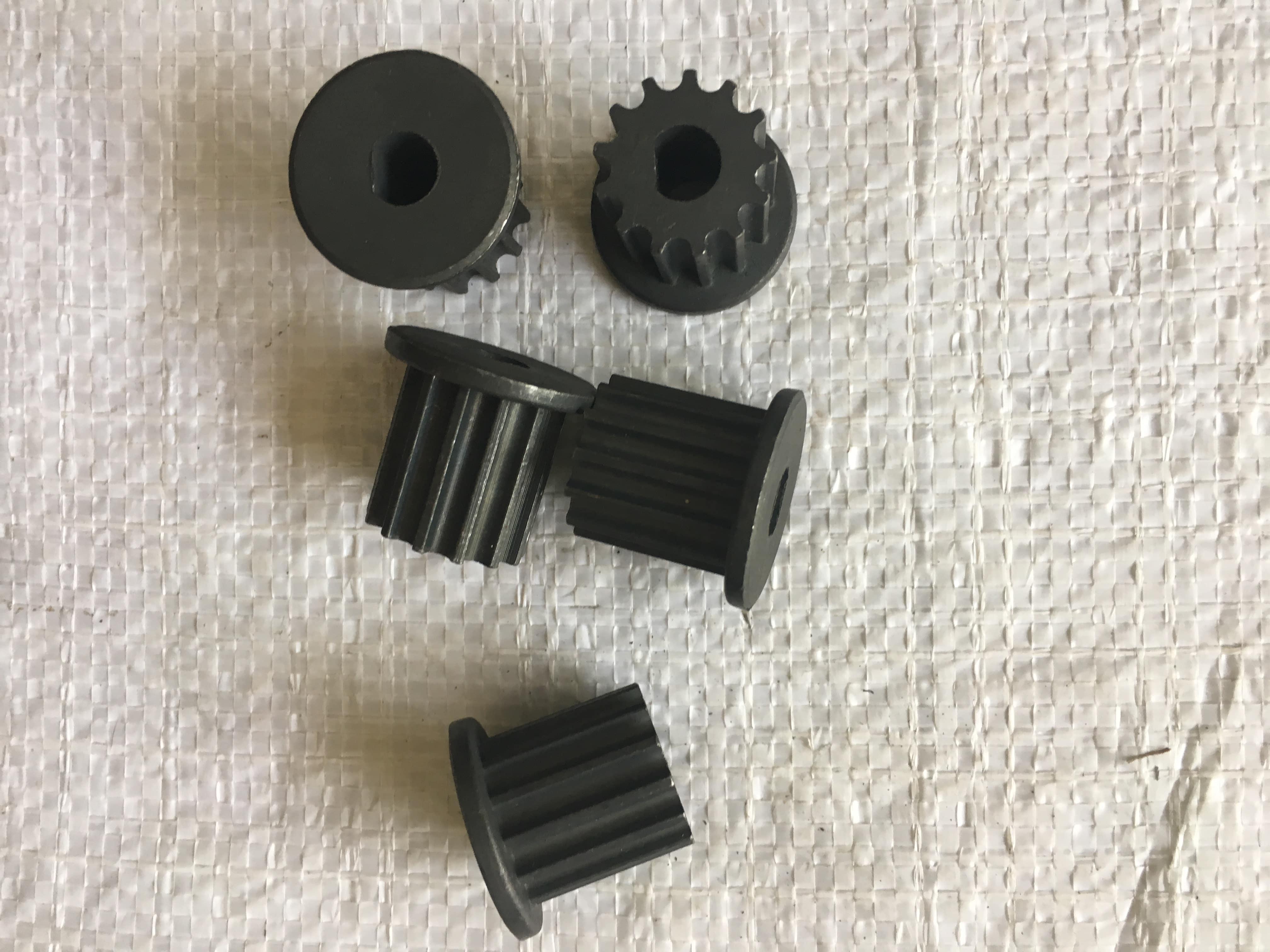 Buly chế xe điện, động cơ gắn dây curoa 5M