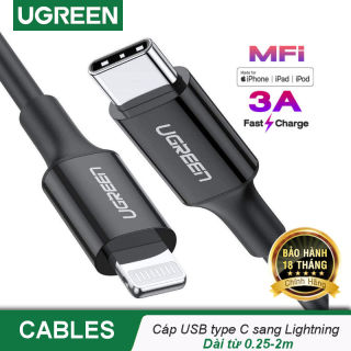 Cáp sạc nhanh USB-C sang Lightning MFI UGREEN US171 thumbnail