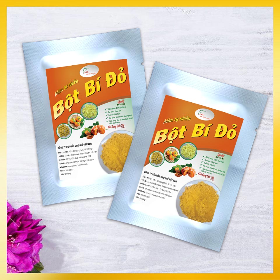 Bột Bí Đỏ Gói 20g