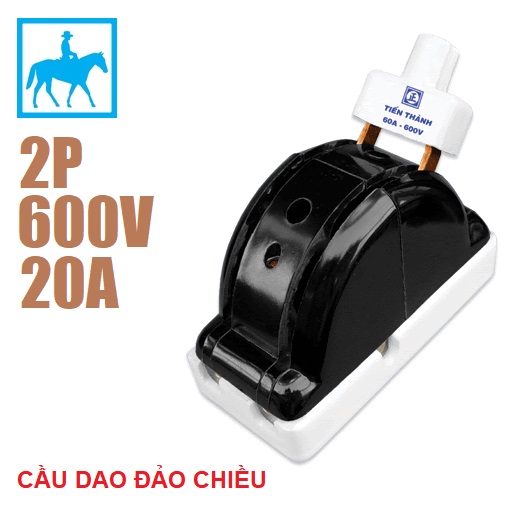Cầu Dao Điện ĐẢO CHIỀU Cao Cấp 2 Pha 2P 20A 600V