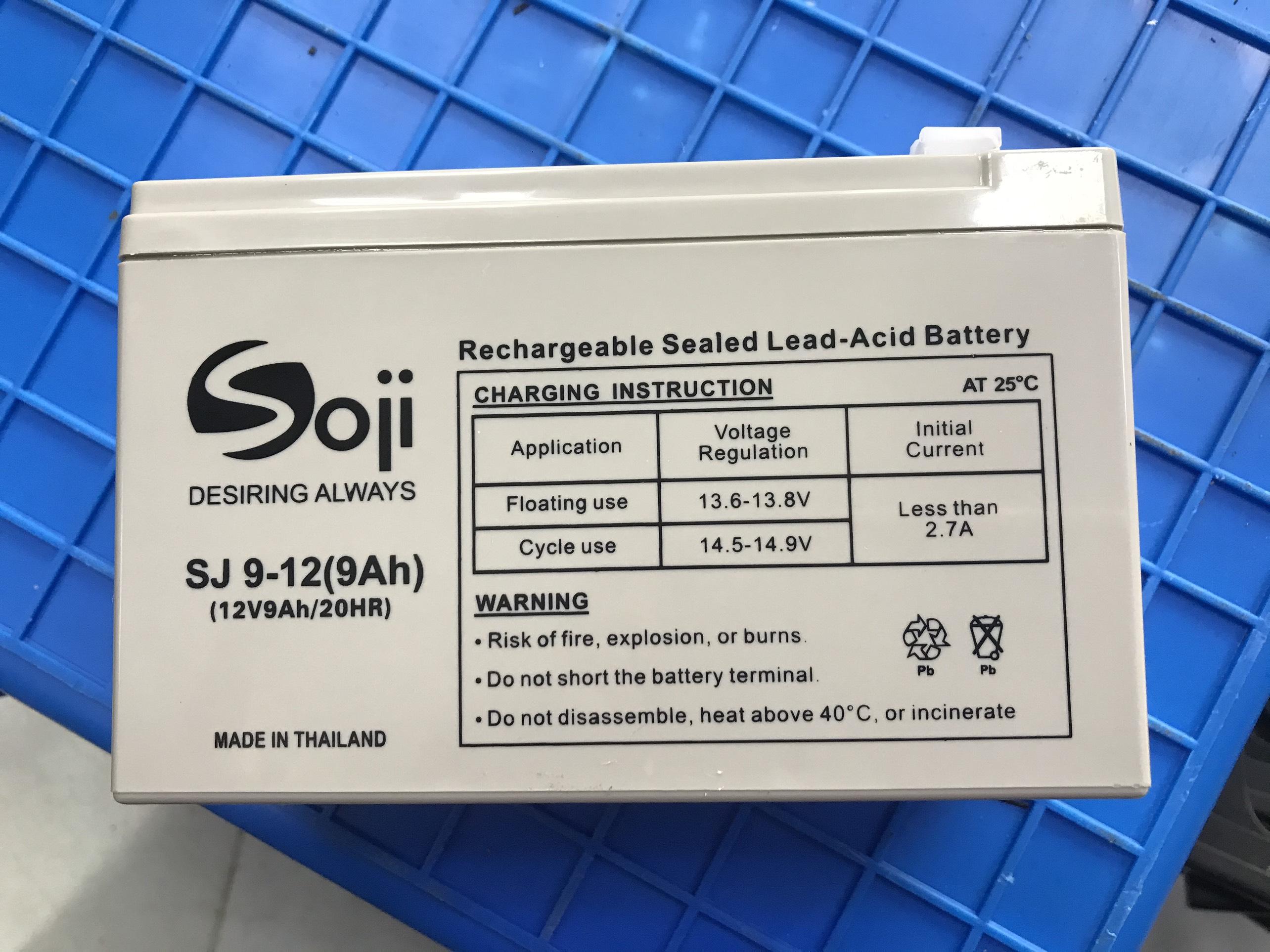 Ắc quy viễn thông Soji Thái Lan 12V 9ah