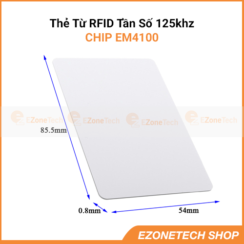 [HCM]Bộ 5 Thẻ Từ RFID Tần Số 125Khz Màu Trắng ( Proxy Tag)