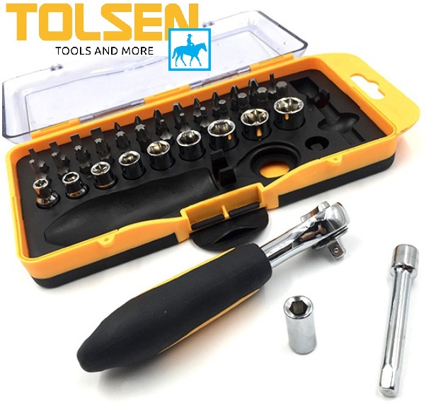 [HCM]Bộ Dụng Cụ 38 Đầu Vít Tuýp TOLSEN 20035