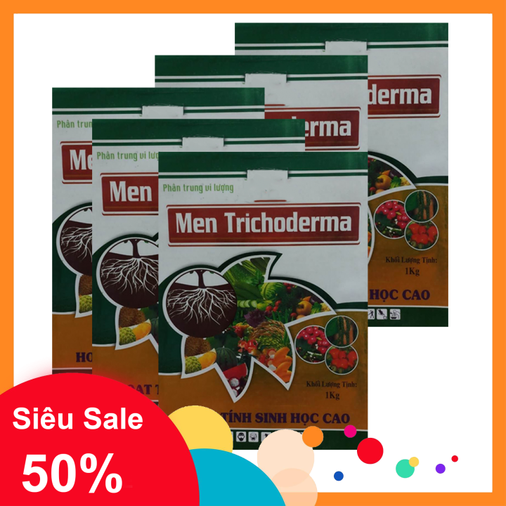 [HCM]Phân bón Men Trichoderma - Nấm vi sinh Trichoderma (Combo 3 bao mỗi bao 1 kg). Cung cấp chủng vi sinh vật có lợi  cung cấp trung vi lượng cho cây trồng. Cải tạo rễ ức chế nấm bệnh cải tạo mùn. Ủ rác thải. thành phân hữu cơ