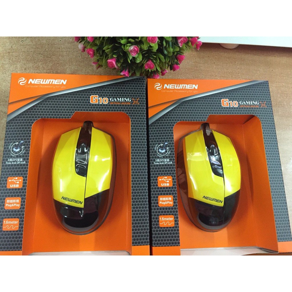 Chuột máy tính Newmen G10 màu vàng