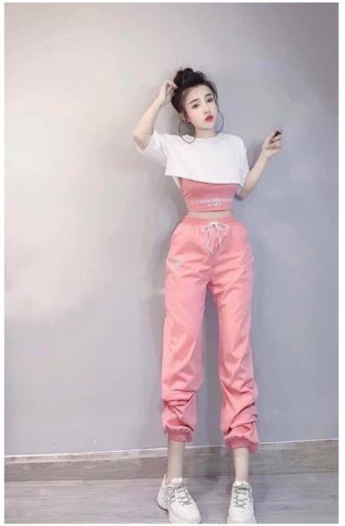 [HCM]ÁO THUN NỮ??SET ÁO CROPTOP 1974 HÀN QUỐC