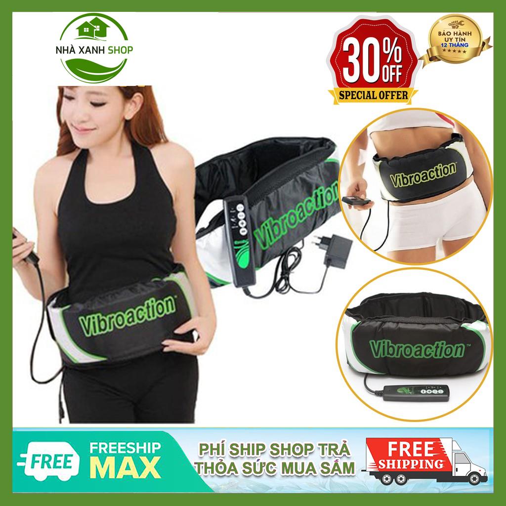 Đai Massage Giảm Mỡ Bụng Vibroaction, Máy Massage rung giảm mỡ làm thon gọn cơ thể, sử dụng nguồn điện trực tiếp đầu ra 12V Rất an toàn, Lỗi 1 đổi 1