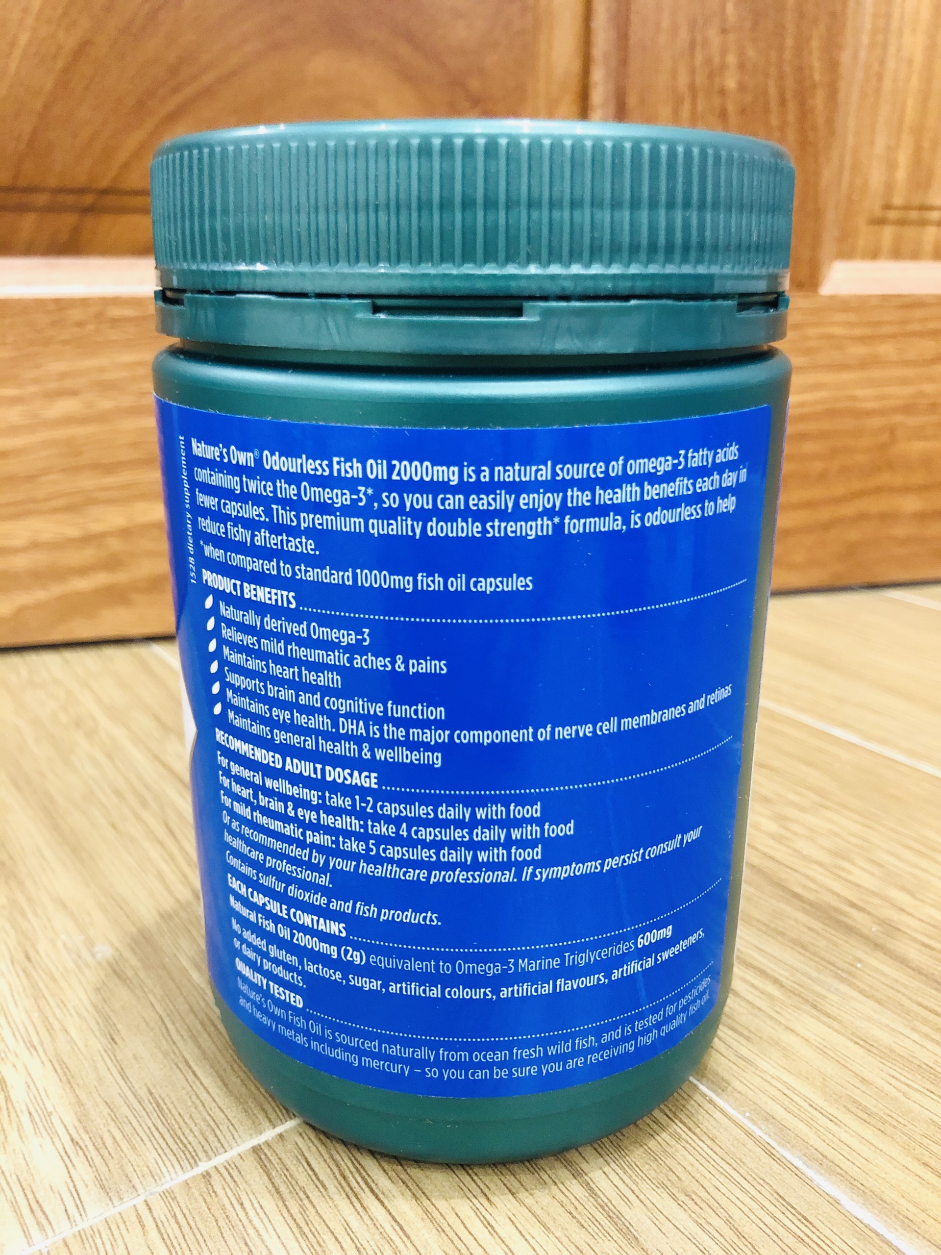 Dầu Cá Nature's Own Odourless Fish Oil 2000 mg - 200 Tablet