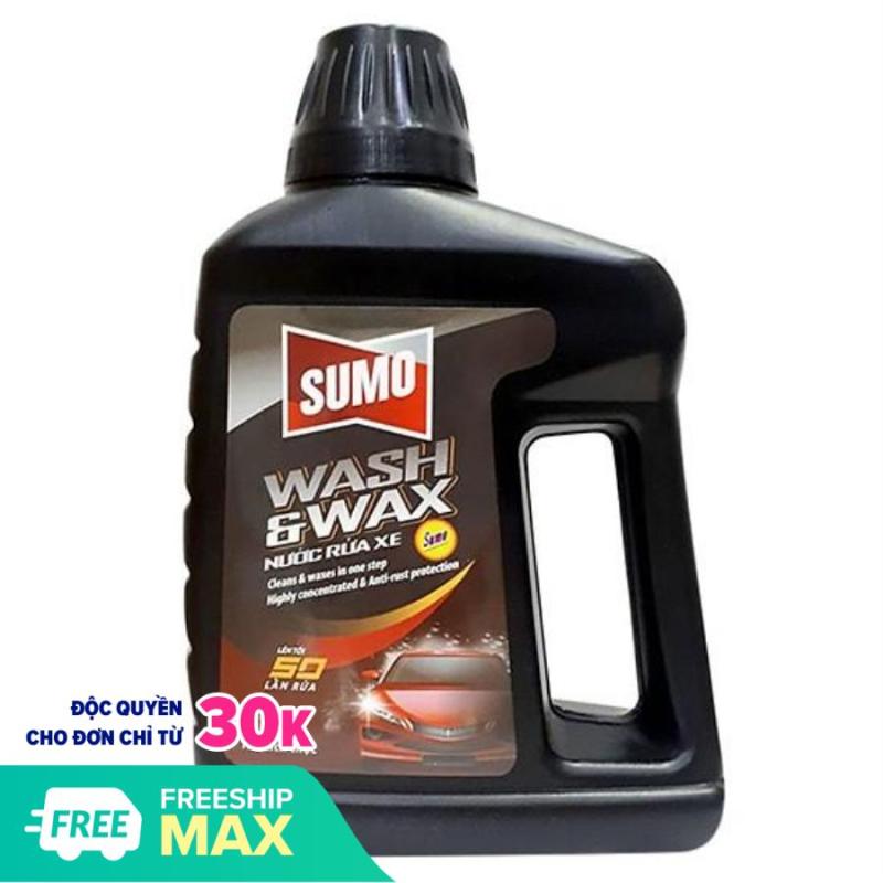 Nước rửa xe cao cấp mẫu mới SUMO Wash & Wax 1L