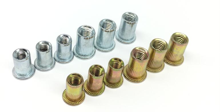 Combo 100c Ốc tán rút M6 thép mạ