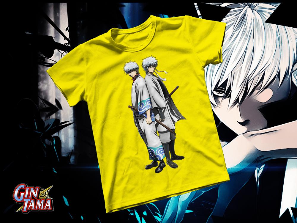Áo thun Cotton Unisex - Anime - Gintama - Gintoki