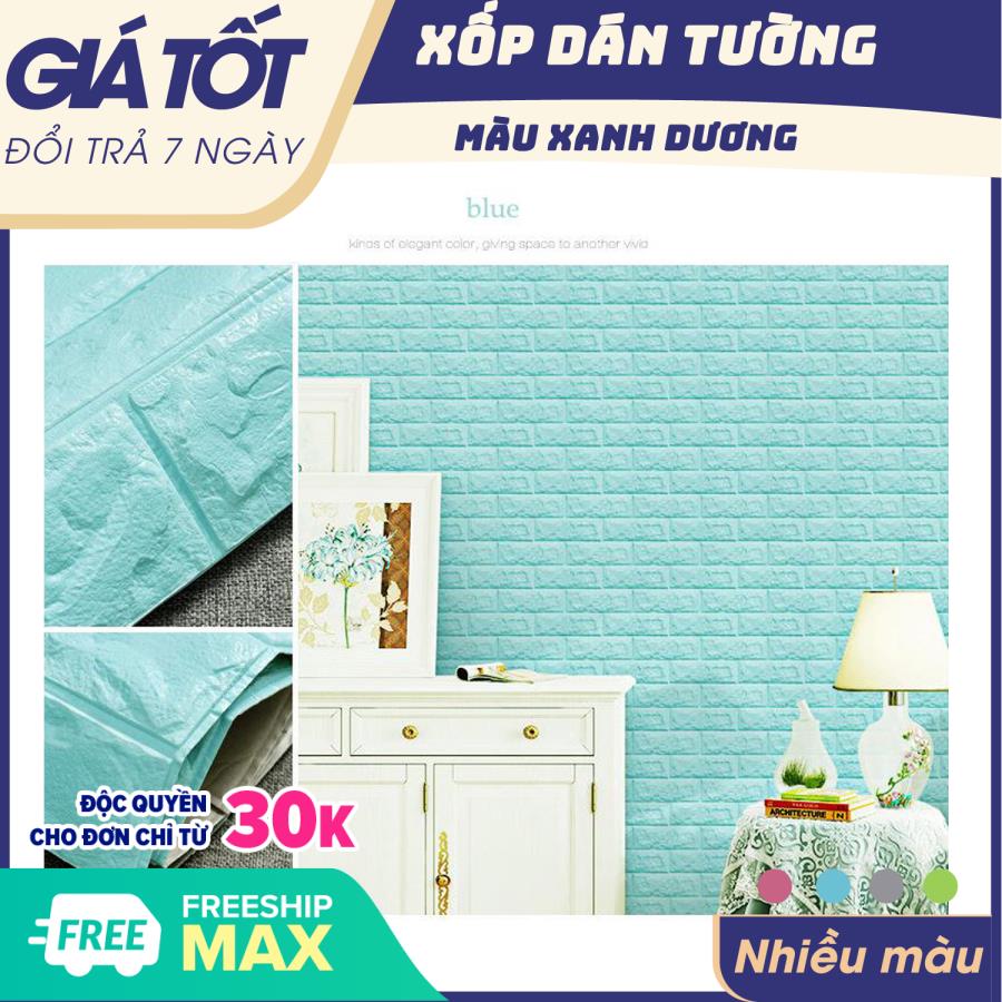 10 tấm Xốp Dán Tường 3D Giả Gạch Bóc Dán / Chịu lực, chống nước, chống ẩm mốc / 70x77cm