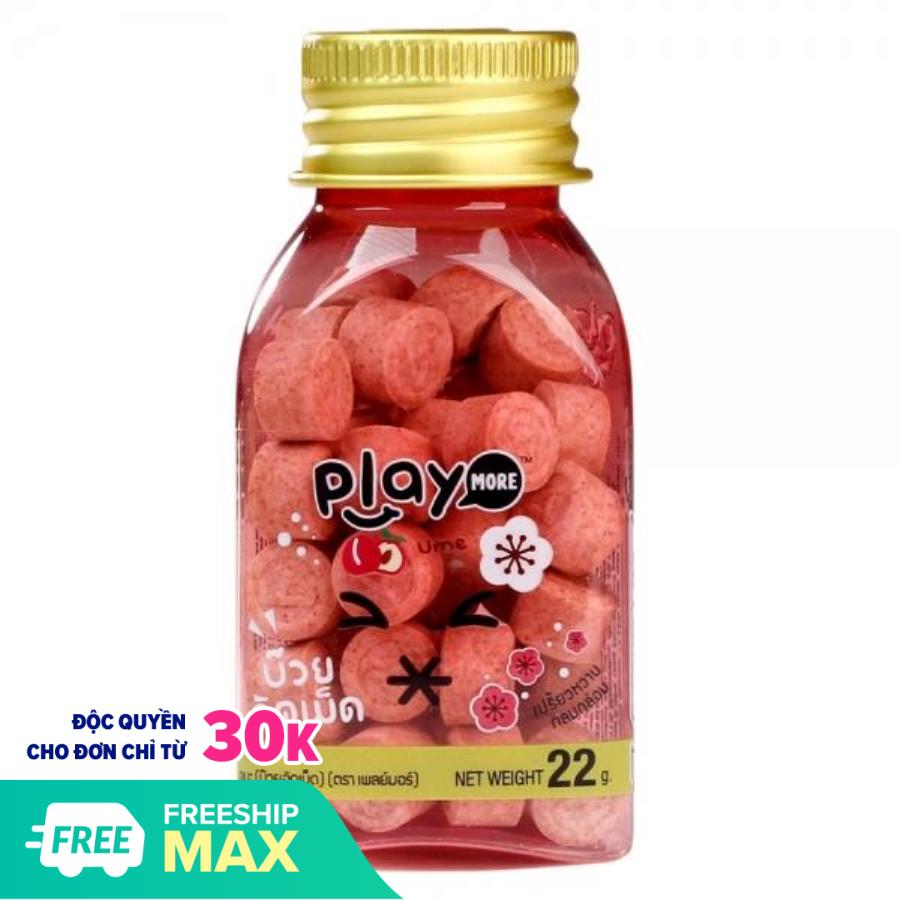 Hủ kẹo Play more Thái Lan Hương xí muội 22g