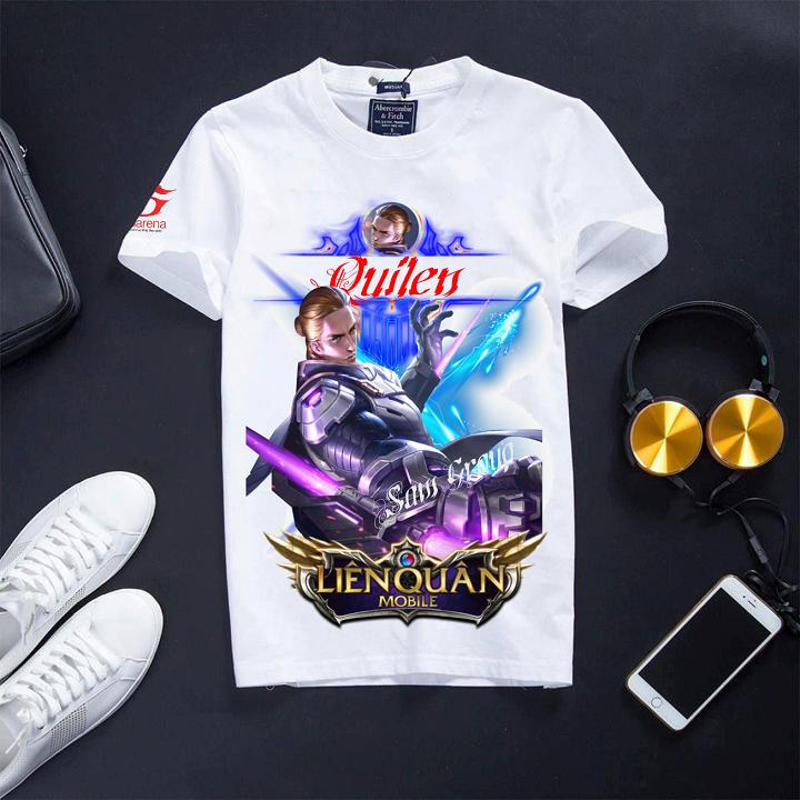Áo Liên Quân Mobile Cổ Tròn Màu Trắng - Ryoma Samurai