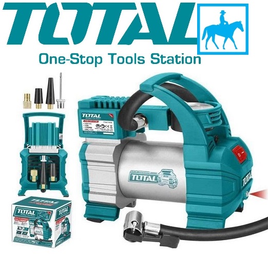 Dụng cụ bơm lốp kiểm tra lốp xe hơi ôtô 12V 140PSI Total TTAC1406