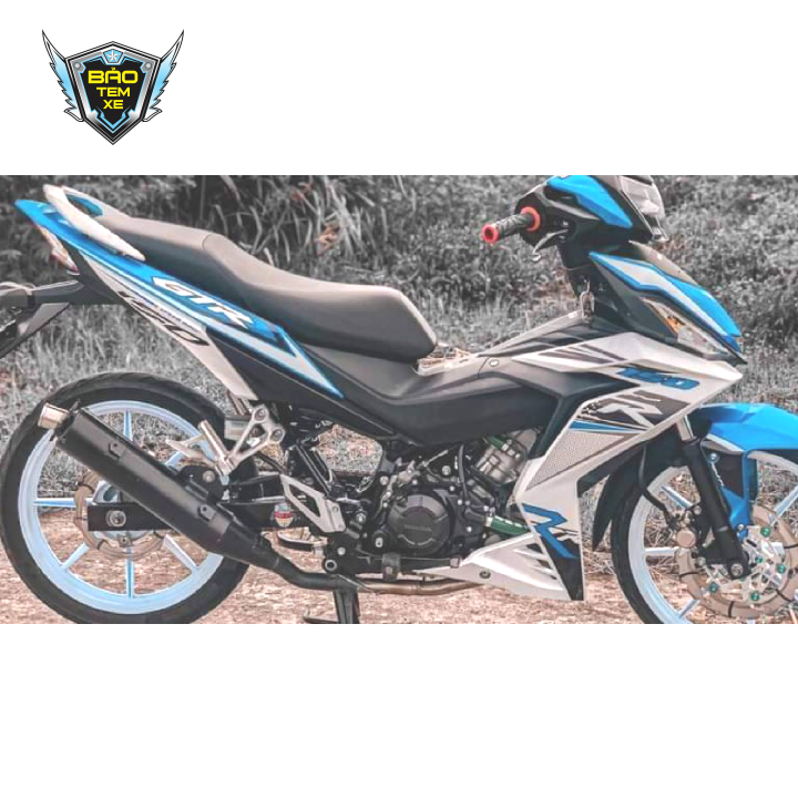 Tem rời xe winner trắng xanh