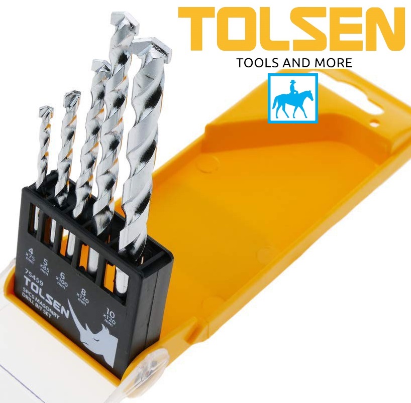 Bộ 5 mũi khoan tường bê tông tolsen 75459