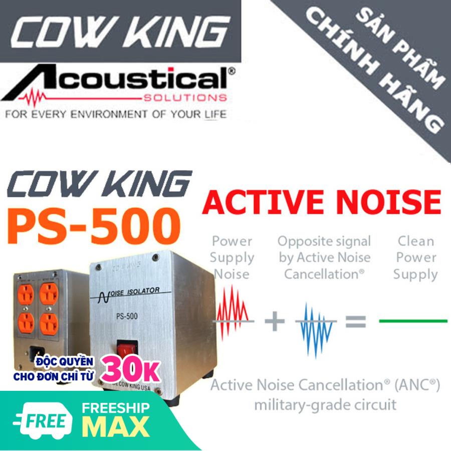 Biến áp cách ly cowking ps 500 cho thiết bị âm thanh - biến áp cách audio 220v/100v - cowking ps500 - biến áp cách ly 4 trong 1 cow king ps-500: đổi nguồn 220v-110v - lọc nguồn điện sạch - ổn định điện áp - chông nhiêu sóng rf