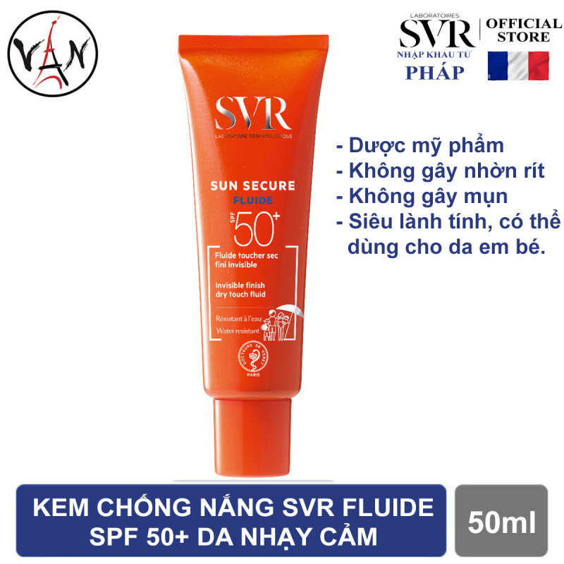 Kem Chống Nắng SVR Secure Fluide SPF50+ 50ml dành cho da nhạy cảm