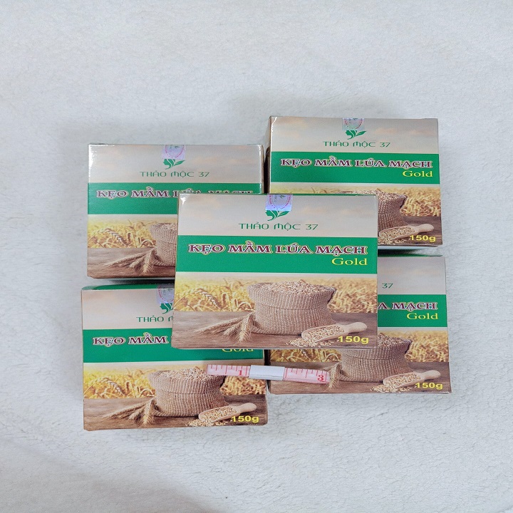 [ COMBO 10 hôp ] Kẹo mầm lúa mạch gold Thảo Mộc 37+ Tăng zize vòng 1