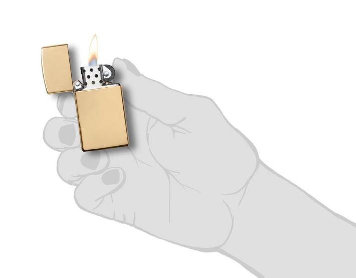 Zippo 1654B - Zippo Slim High Polish Brass