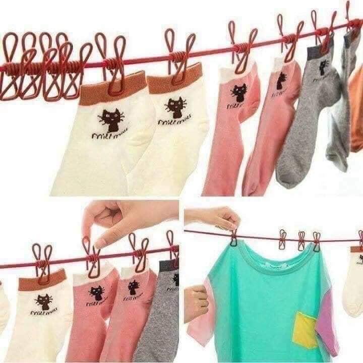 Dây phơi đồ có kẹp tiện dụng