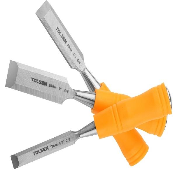 BỘ 3 ĐỤC CÁN GỖ TOLSEN 25380- 13-19-25mm