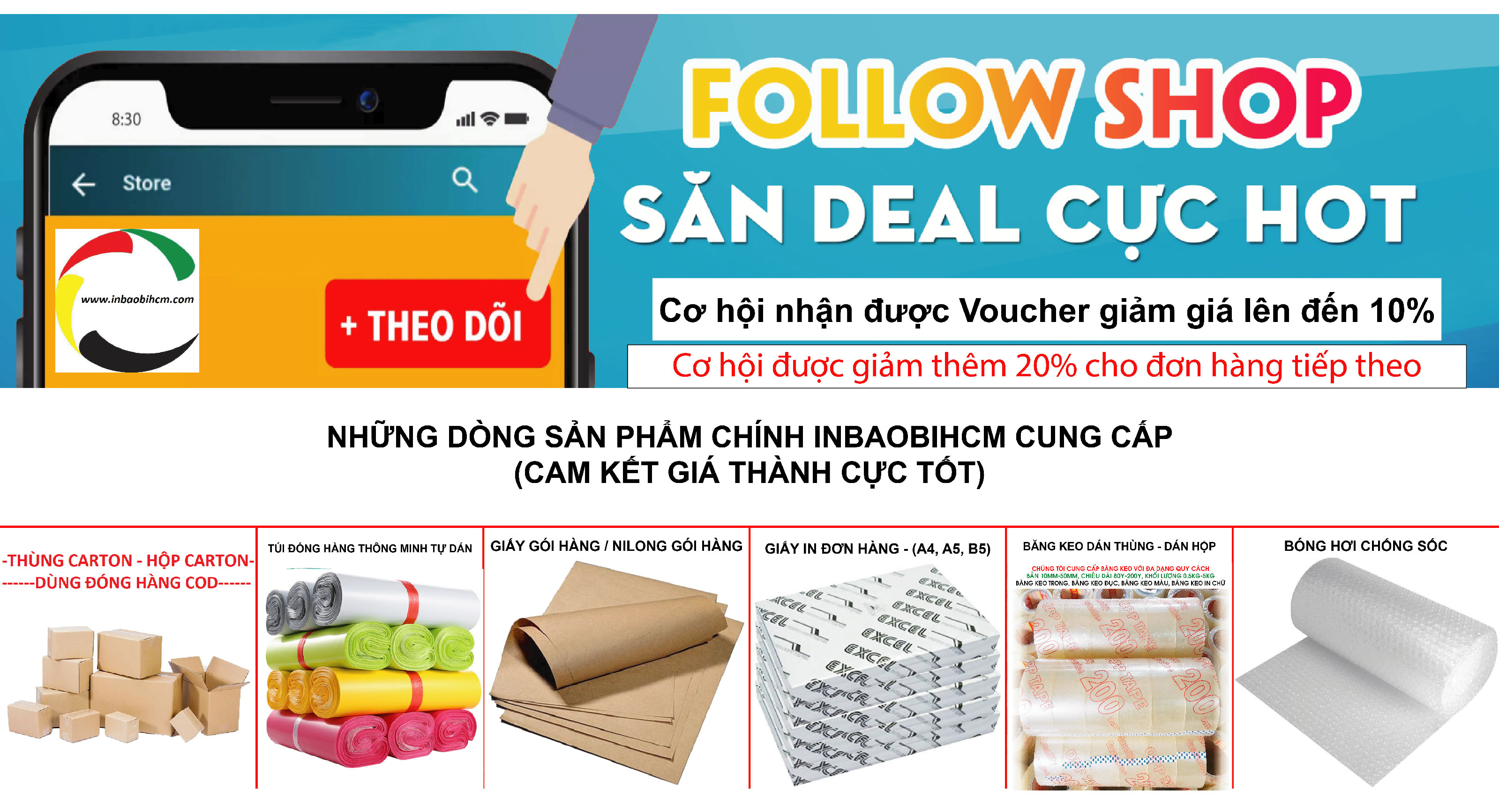 [HCM]100 hộp đóng hàng COD 20x12x12 cm - (InbaobiHCM - Thùng Carton - Hộp carton giá rẻ)