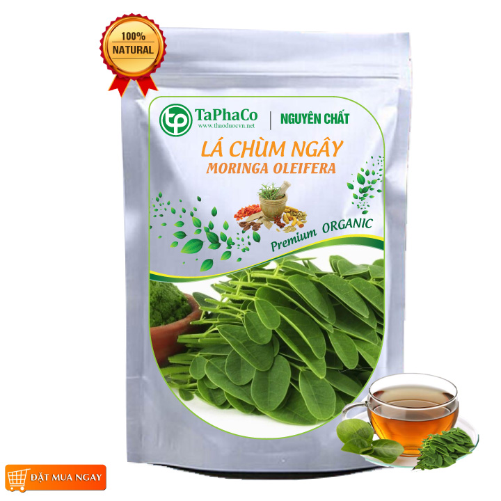 Lá chùm ngây sấy khô 500g - tấn phát