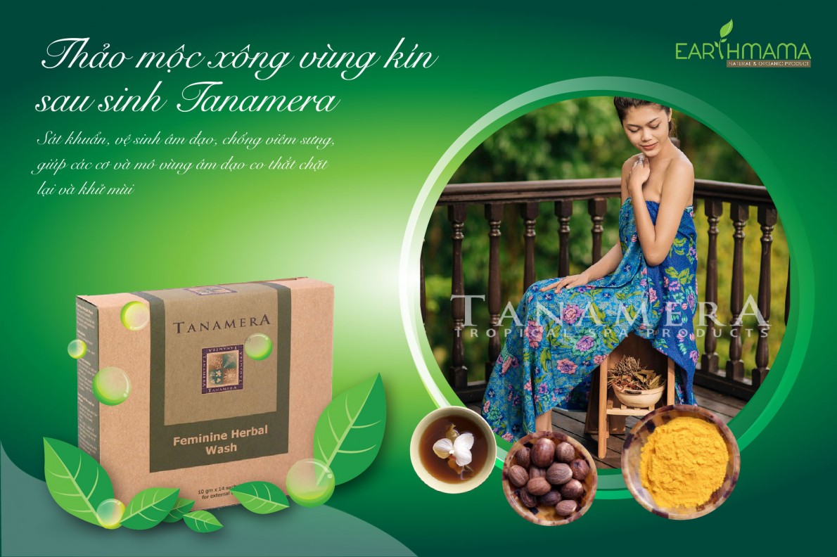 Thảo mộc xông vùng kín sau sinh Tanamera