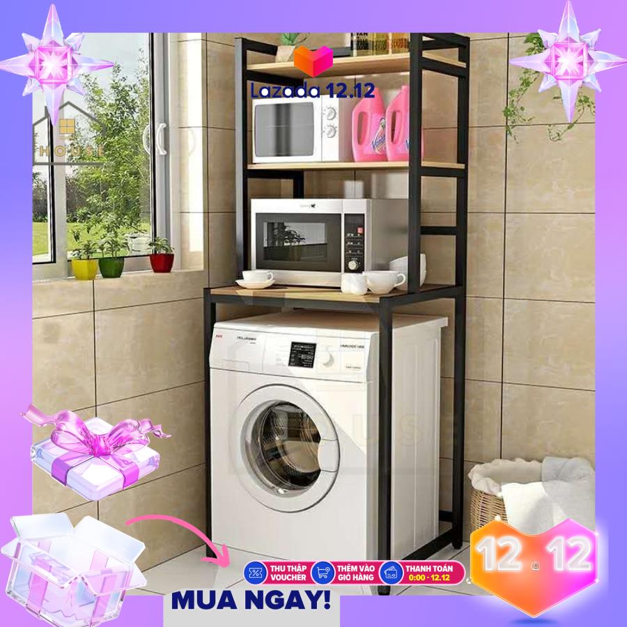Kệ máy giặt 3 tầng loại KMG01 kệ để máy giặt cửa trước để lò vi sóng lò nướng nồi cơm điện hàng được sản xuất tại Việt Nam loại tốt chịu lực cao hàng được sản xuất tại Việt Nam