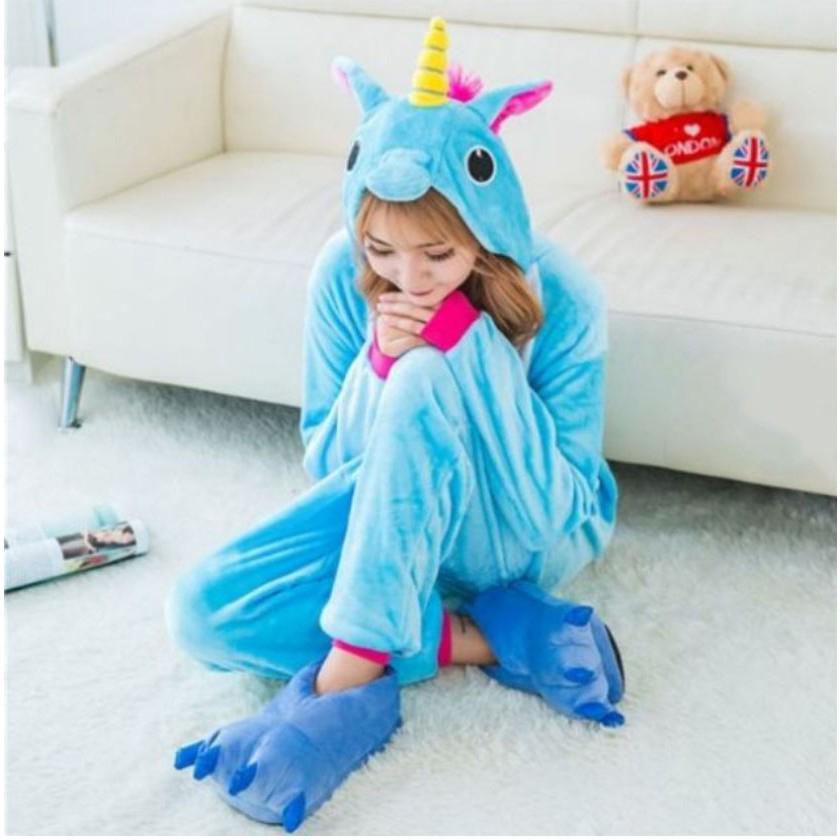 Bộ Đồ Thú Unicorn Xanh (Kì Lân Xanh)