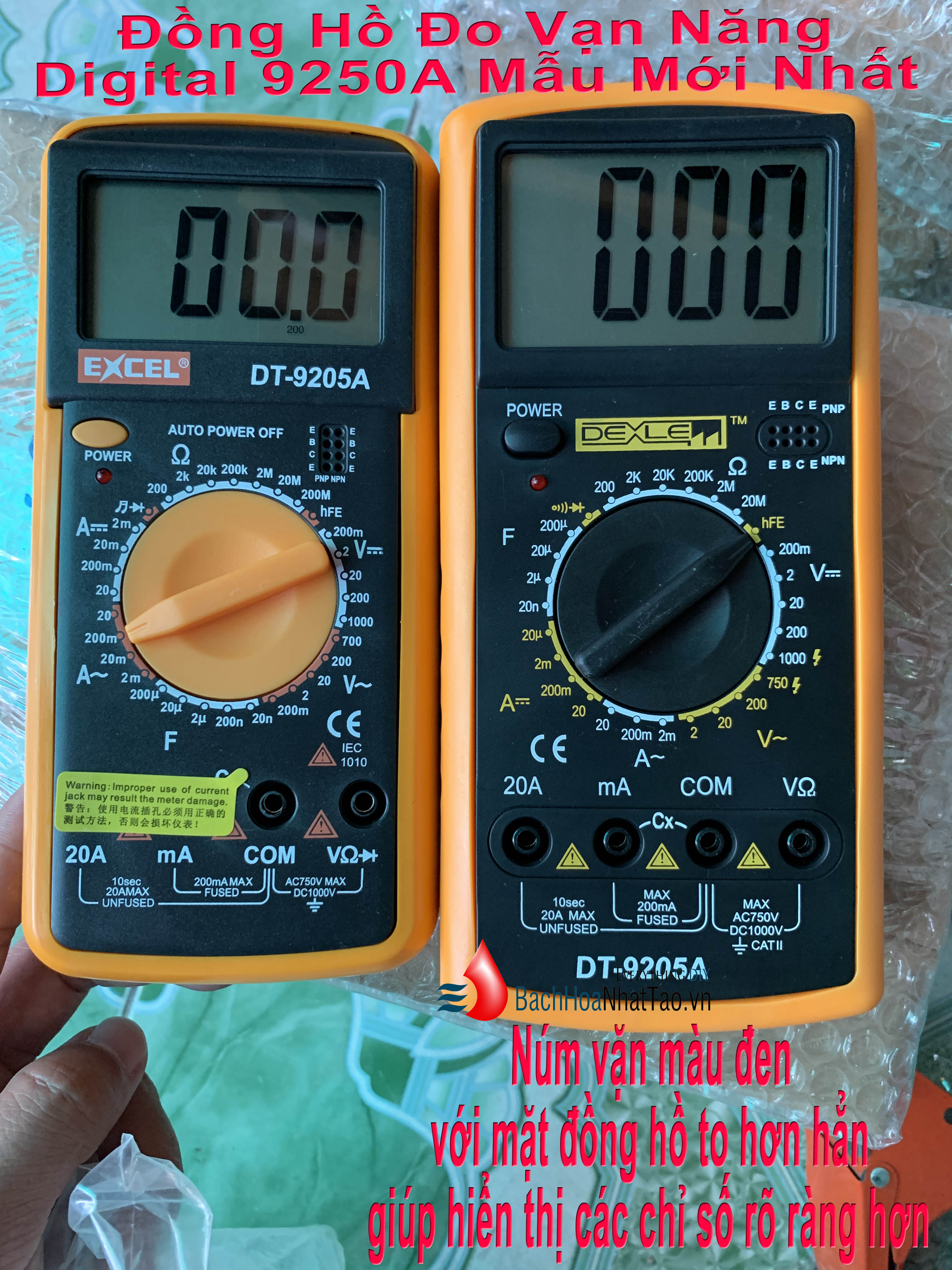 Đồng hồ đo vạn năng Digital 9205A VOM  Màn Hình Lớn