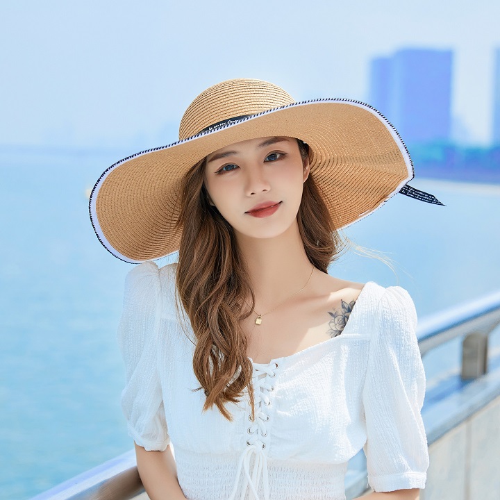 Mũ Nữ Rộng Vành Thắt Nơ Siêu Xinh