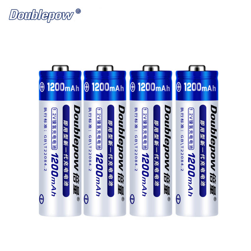 [Hộp 4 viên] Pin sạc AA 1200mAh Doublepow